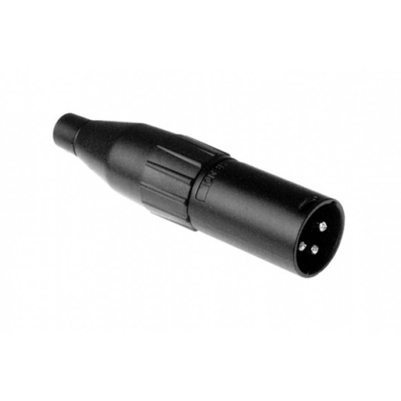 XLR Amphenol AC3MB Black 3-pin męski-72250