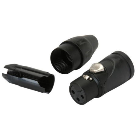 XLR Amphenol AX3FB Black 3-pin żeński -72255