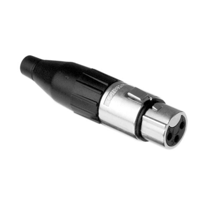 XLR Amphenol AC3FI 3-pin żeński bez lutowania-72264