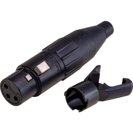 XLR Amphenol AC3FB Black 3-pin żeński-72267