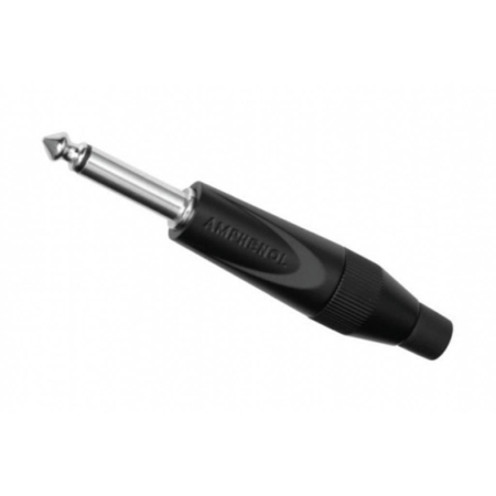 Jack Amphenol TM2PBJ 6,3mm black mono cable 5-7mm-72275
