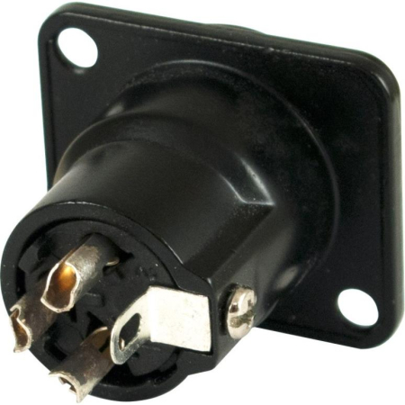 Gniazdo XLR Amphenol AC3MDL black 3pin męskie -72285