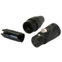 XLR Amphenol AX3FB Black 3-pin żeński -72255