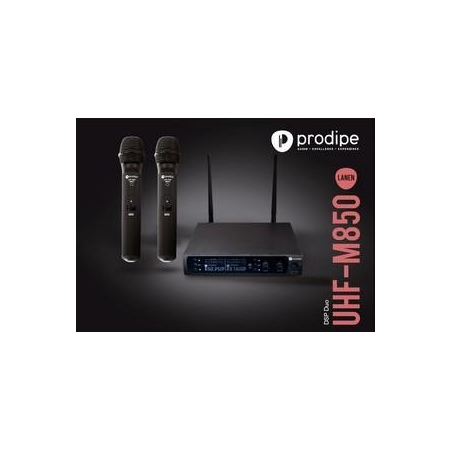 Mikrofon Prodipe UHF-M850 bezp. podwójny do ręki-7318
