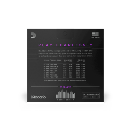 Str.D'addario NYXL Electric 7-strunowa 11-64-74080