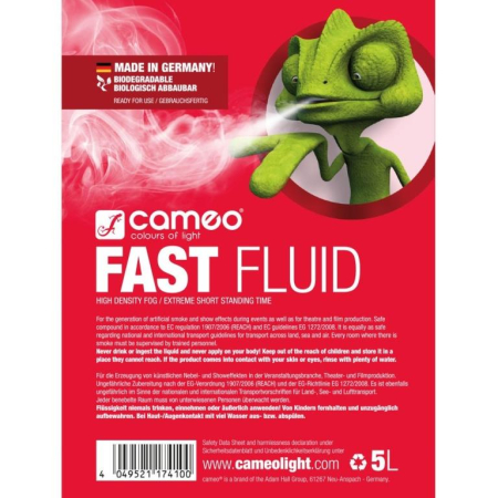 Płyn do wytwornicy mgły Cameo FAST FLUID 5 L-74282