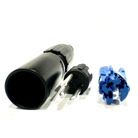 XLR Amphenol AC3MIB Blk 3-pin męski bez lutowania-74606