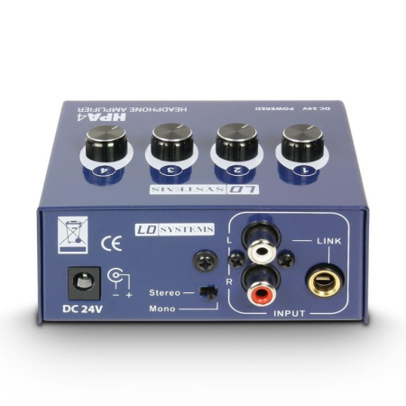 Wzmacniacz słuchawkowy LD System HPA4 4-kanałowy-74652