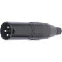 XLR Amphenol AC3MIB Blk 3-pin męski bez lutowania-74603