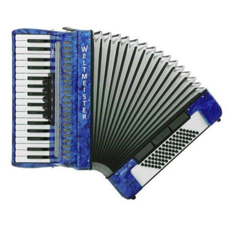 Weltmeister Achat 72 34/72/III/5/3 Blue akordeon-74838