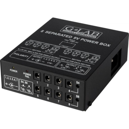 G-LAB 9V Power Box PB-1 - zasilacz efektów 8 wejść-75215