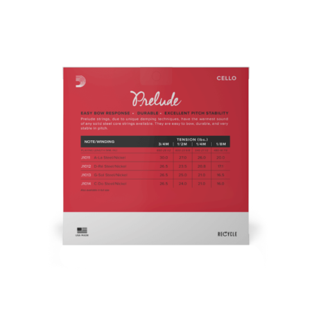 Str.D'addario Prelude J1010 medium wiolonczela 1/4-75374
