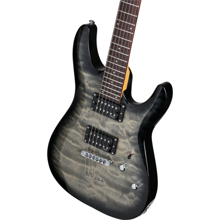 Schecter C-6 Plus Charcoal Burst guitar electric-75735