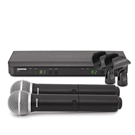 Mikrofon Shure BLX288E/PG58 podwójny do ręki-75948