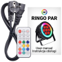 Reflektor LIGHT4ME RINGO PAR sceniczny z pierścień-76278