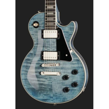 Epiphone Les Paul Custom Figured Transparent Blue-76302