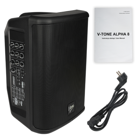 V-TONE ALPHA 8 mobilna kolumna - akumulator BT,DSP-76496