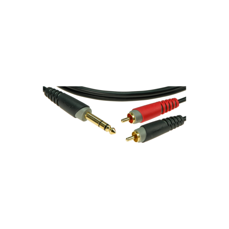 Kabel J6,3-2xRca 1m Klotz AY3-0100 TRS-2xRCA-76641