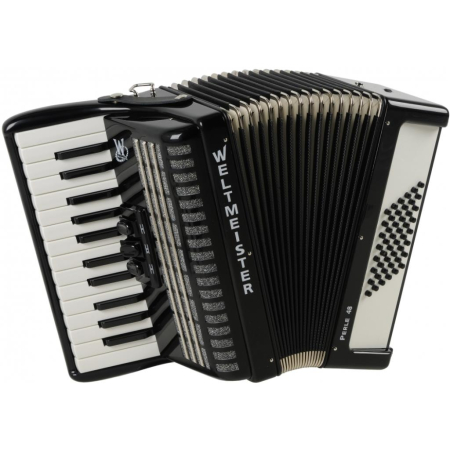 Akordeon Weltmeister Perle 26/48/II/3 Black 48-bas-76716