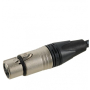 Kabel XLR żeński-J TS 3m Klotz MY206 wtyki Neutrik-76778