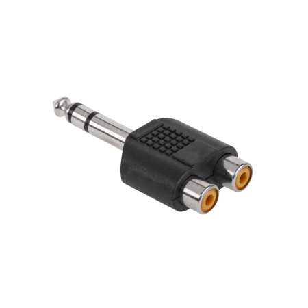 Redukcja adapter Jack 6,3 - Gniazdo 2xRCA ZLA0300-77488