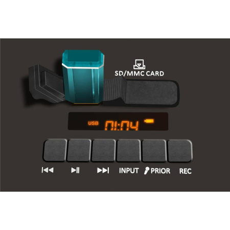 Głośnik przenośny z mikrofonem Novox MOBILITE BLUE-77569