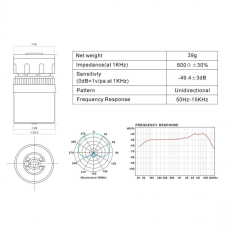 Mikrofon DNA DM ONE dynamiczny -7810