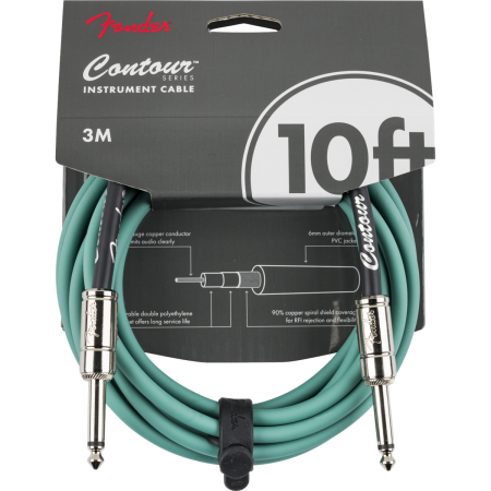 Kabel J-J 3m Fender CONTOUR 10' CABLE, SHG-78121