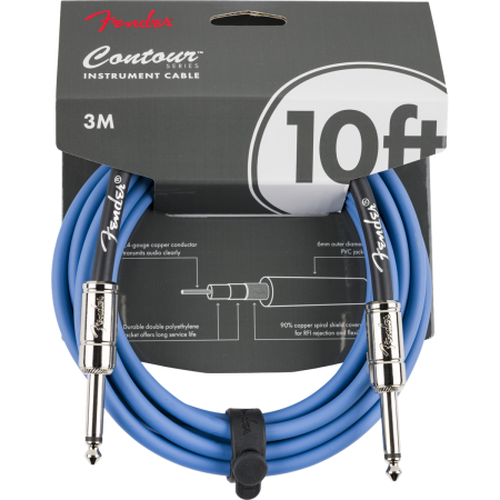 Kabel J-J 3m Fender CONTOUR 10' CABLE, LPB-78125