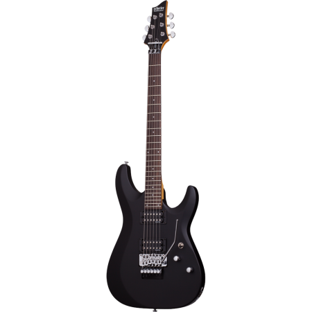 Schecter C-6 Deluxe FR Satin Black electric guitar-78205