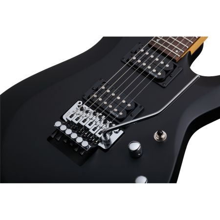 Schecter C-6 Deluxe FR Satin Black electric guitar-78206
