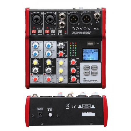 Mikser Novox M4 MkII analogowy BT,MP3,USB,DSP,REC -78297