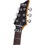 Schecter C-6 Deluxe FR Satin Black electric guitar-78208