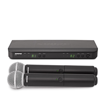 Mikrofon Shure BLX288E/SM58 H8E podwójny do ręki -78498