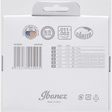 Str.Ibanez IACS62C do gitary akust.11-52 bronze -78623