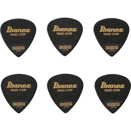 Zestaw kostek Ibanez Grip Wizard 6pcs Black SH1,2 -78677