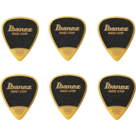 Zestaw kostek Ibanez Grip Wizard 6pcs Yellow 0,80-78689