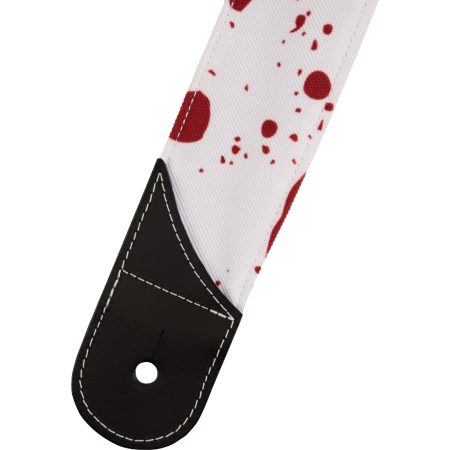 Pasek do gitary Jackson Splatter Strap White& Red2-80120