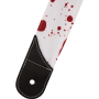 Pasek do gitary Jackson Splatter Strap White& Red2-80120