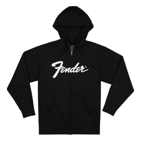 Fender Transition Logo Zip Front Hoodie Black L-80300