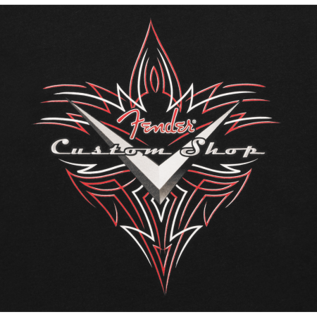 T-Shirt Fender Custom Shop Pinstripe Black size L-80394