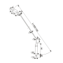 Mikrofon Rduch CMR 75 cm na czop srebrny-80352