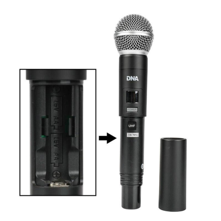 Mikrofon DNA WM4 VOCAL HEAD SET MIX 2+2 bezp.-80552