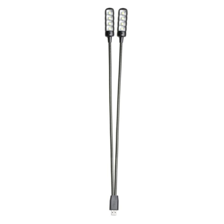 Lampka LED Dual USB Adam Hall Gooseneck USB-81443