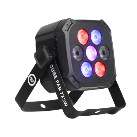 Reflektor Par led LIGHT4ME CUBE PAR 7X3W-81524