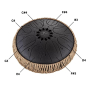 Meinl Percussion Octave Steel Tongue Drum 10