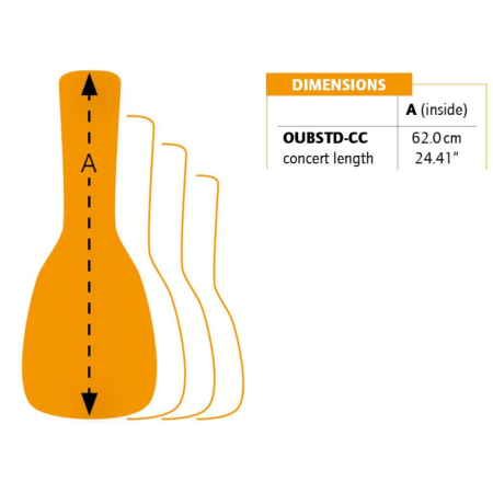 Pokrowiec do ukulele koncertowego Ortega Economy-81905