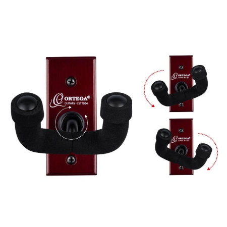 Uchwyt naścienny do gitary Ortega OGH-1WR Wine Red-82585