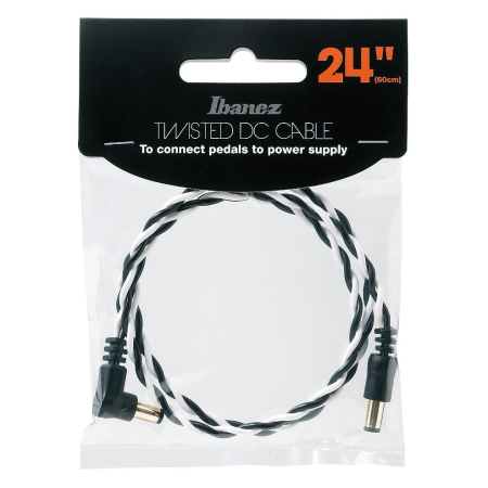 Kabel zasilający do efektów Ibanez DCT24-BWH 60cm-82605