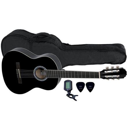 Gitara klasyczna Gewa Pure 3/4 czarna z pokrowcem-82645